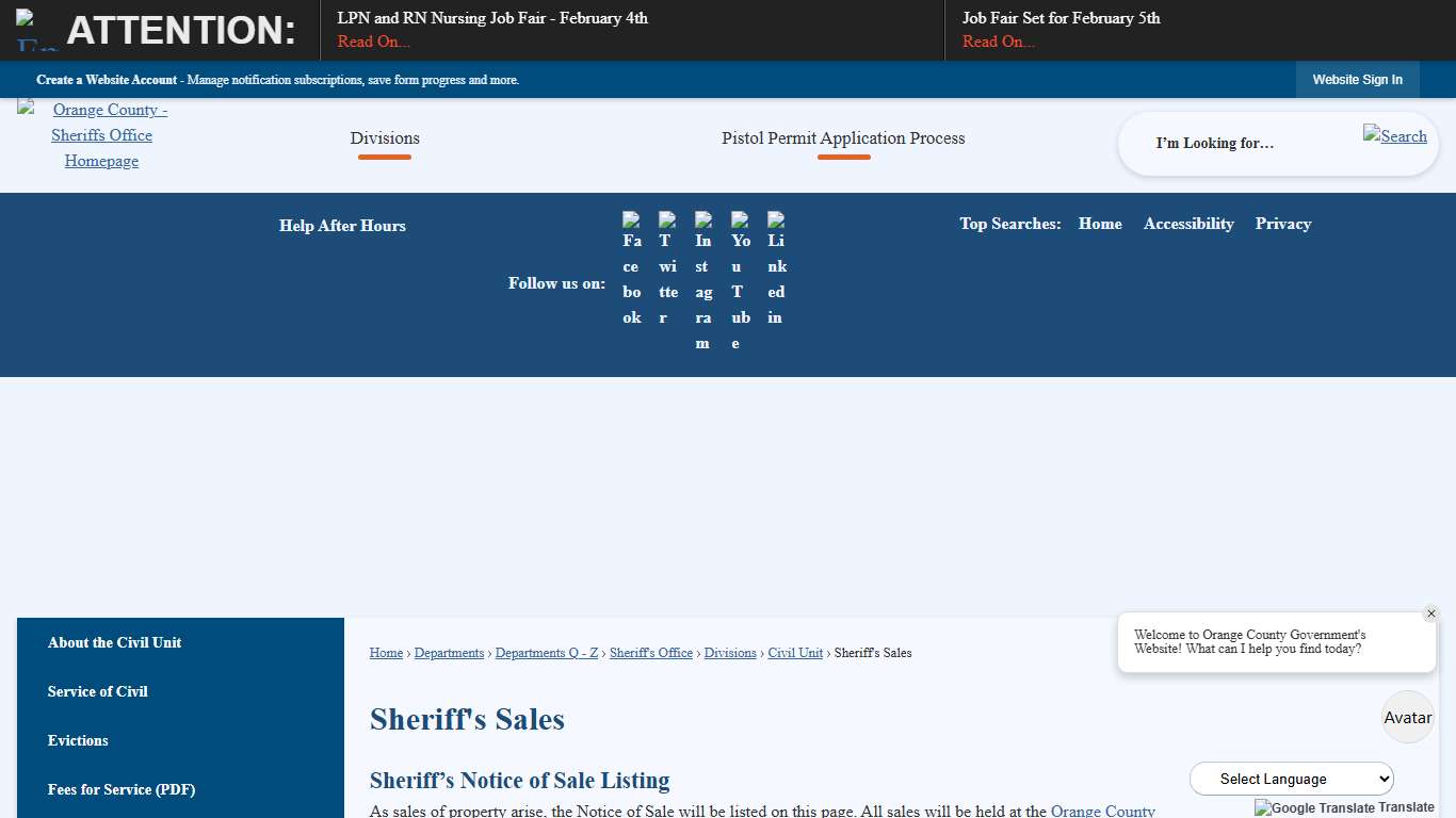 Sheriff's Sales Orange County, NY